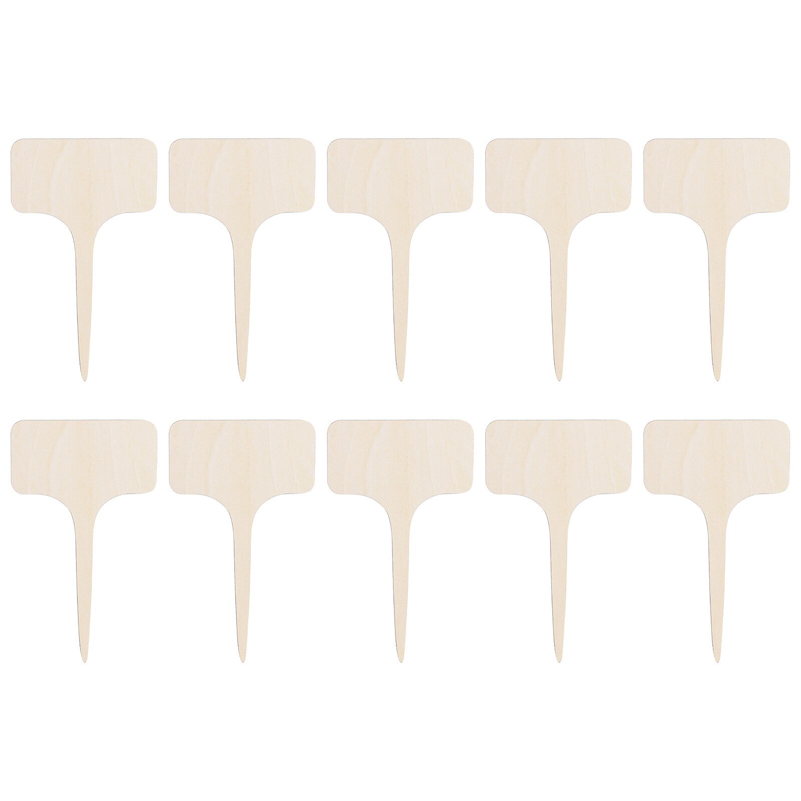 10 PCS Plant Tags Garden Plant Markers Wooden Label Nursery Garden Labels for Plant Pot Vegetable Seedling Tray Gardening Tools: A
