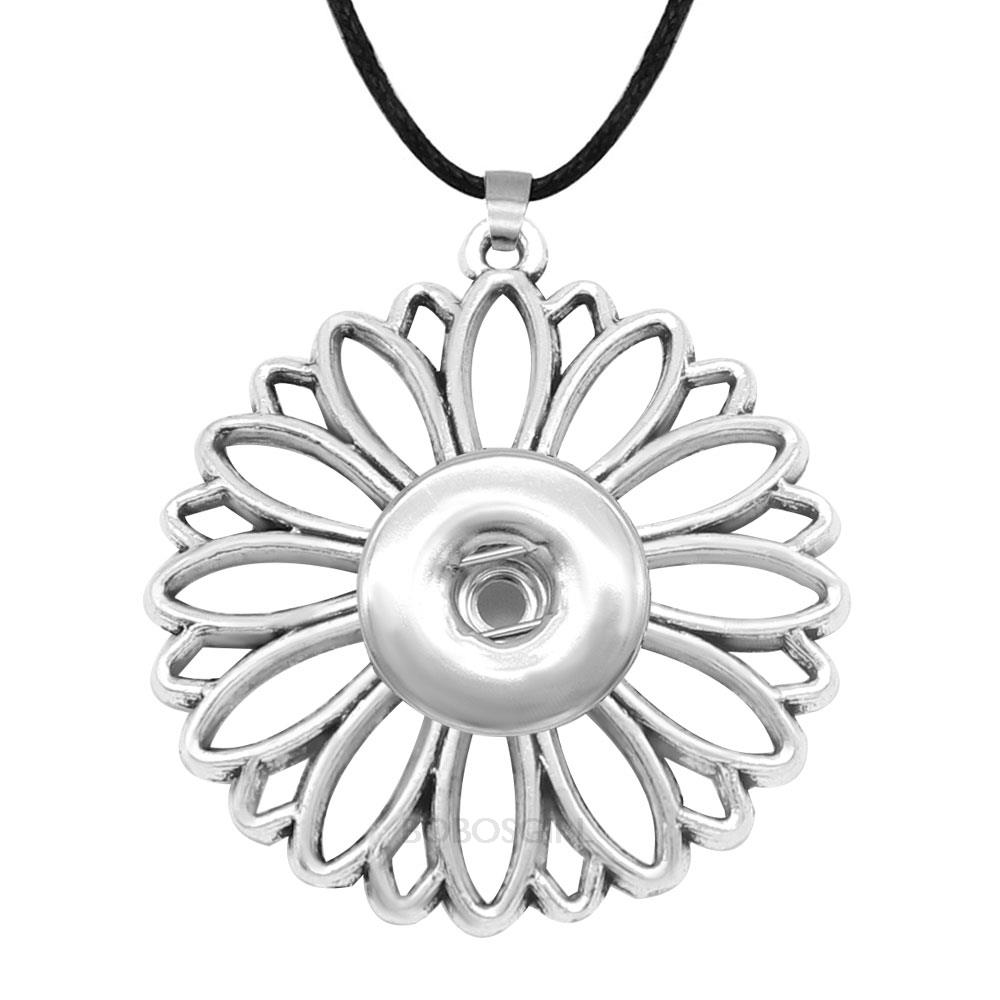 Bloem 18Mm 12Mm Drukknoop Sieraden Diy Ketting Onoverwinnelijk Envio Gratis Items MF554 Bobosgirl: 18mm snap