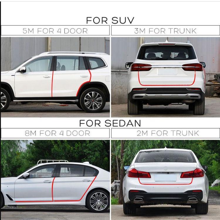 Bande Anti-collision pour porte de voiture, 5M, bande de protection extérieure pour pare-chocs de voiture, moulage de style, garniture autocollante