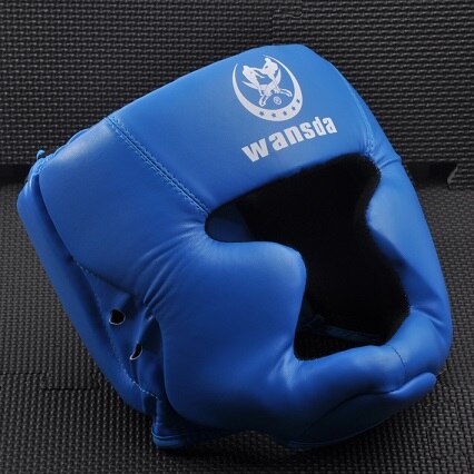 Verstelbare Gesloten Boksen Helm Hoofd Protector voor Taekwondo Karate Tai Kickboksen Concurrentie Training Boksen Helm