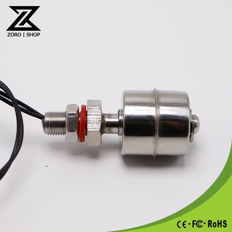 M10*45mm 100V Tank Liquid Water Level Sensor Stainless Steel Float Switch