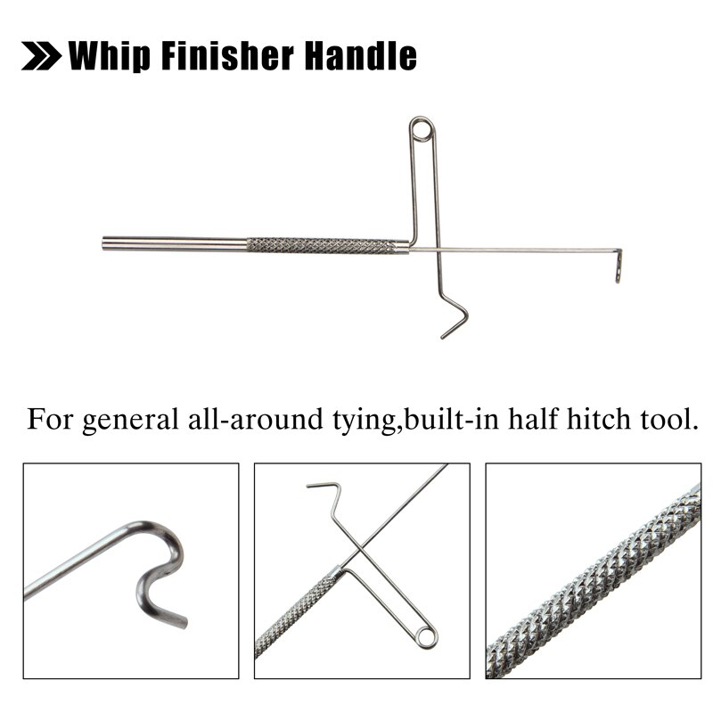 Roterende Vliegbinden Bankschroef Gereedschap Kit Zweep Finisher Spoel Houder Spoel Threader Bodkin Naald Fly Koppelverkoop Gereedschappen Voor Teasers En jigs: Whip Finisher B