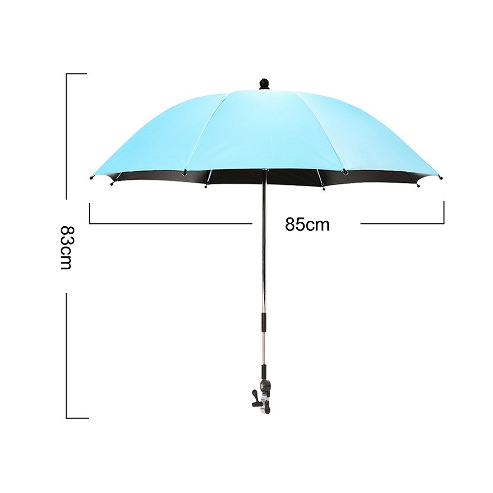 Baby Stroller Umbrella Adjustable Detachable Pram Baby Stroller Cover UV Rays Sun Parasol Umbrella Rain Protecter Outdoor Tools: 10