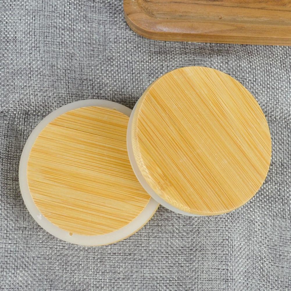 52/62/72/80/90/100mm ronde houten deksels voor weckpotten, flessen, inmaakpotten, bewaarpotten, siliconen afsluitdop, houten deksel met brede opening, herbruikbaar deksel