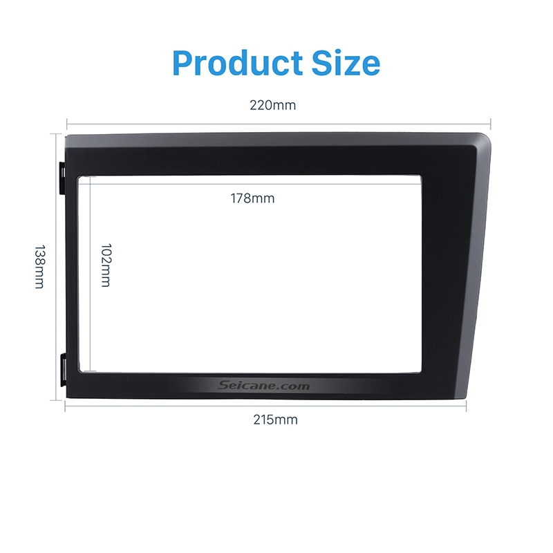 Seicane 2DIN Autostereon Kehys Volvo XC70 V70 S60 1998-2004 Radio Kojelauta Trimisarja ABS Muovi