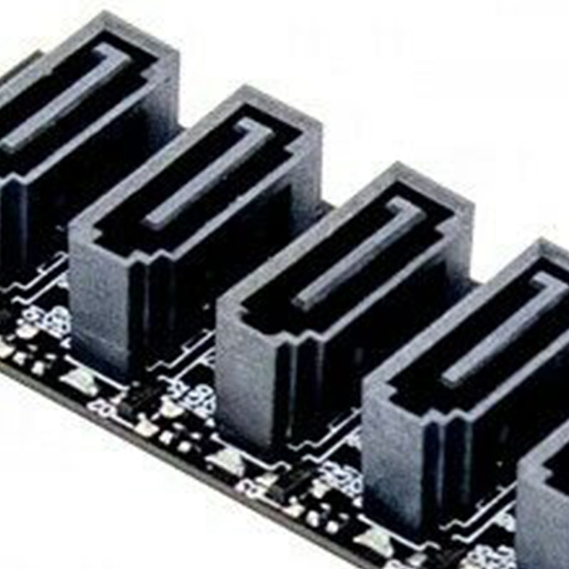 PCIe X2 M.2 Key M to 5-Port SATA 3.0 Adapter Card NGFF NVME to SATA3.0 Converter Card JMB585 Chipset 6 Gbps