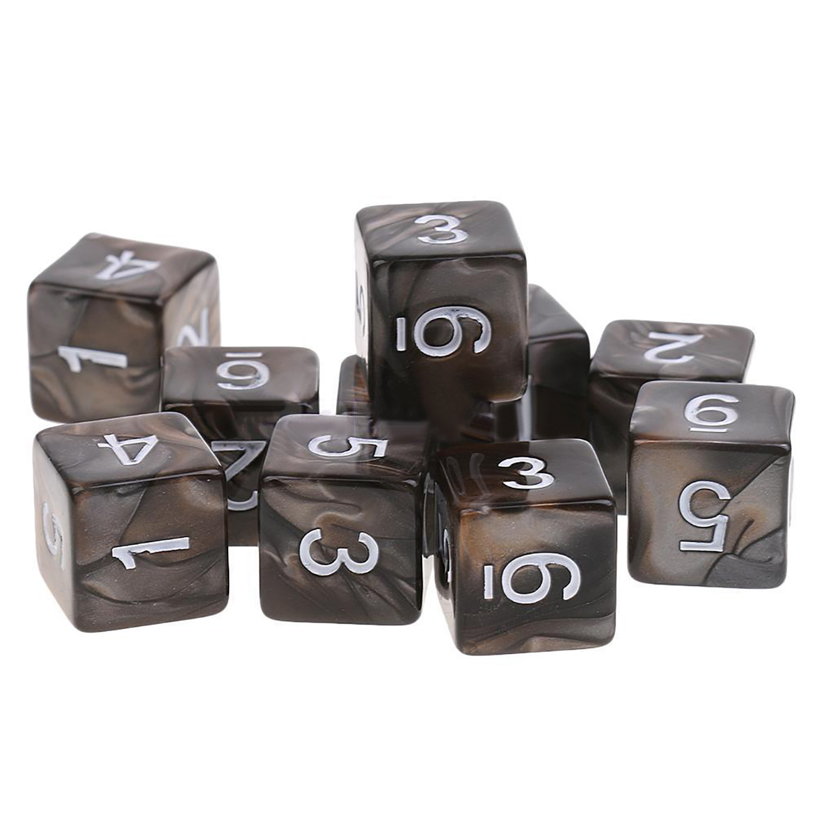 D6 Sided Dice Set Polyhedral 6 Sides 10PCS Dice For RPG Desktop Funny Games Outdoor Party Bar Tools