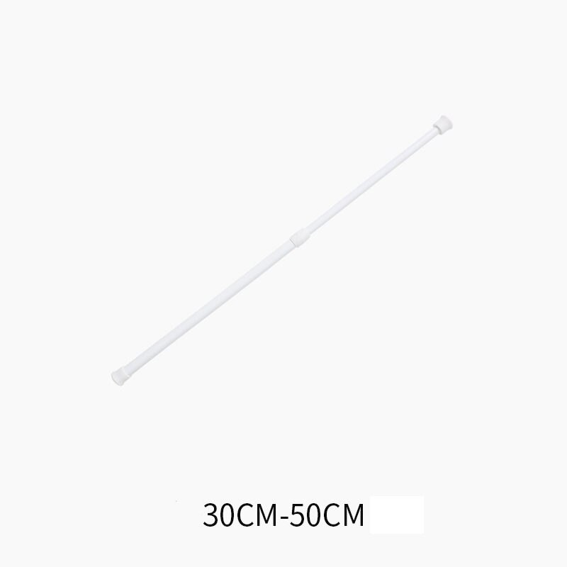 Adjustable Curtain Rod Extendable Shower Curtain Rod Telescopic Poles Bathroom Household Hanger Rods Wardrobe Organizer U2: 30-50cm