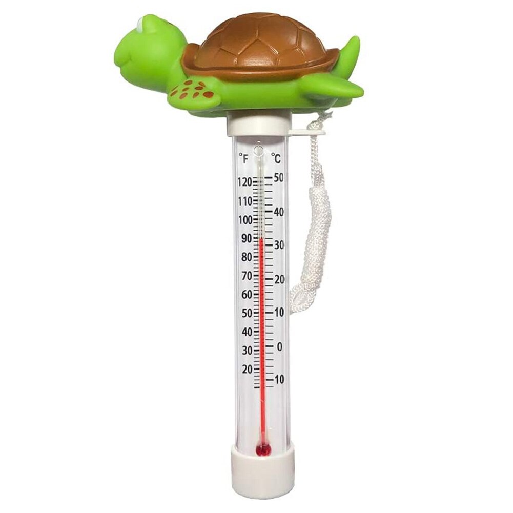 Floating Pool Thermometer Cute-shaped Temperature Meter Water Thermometer For Outdoor And Indoor Swimming Pools Accessories: Green