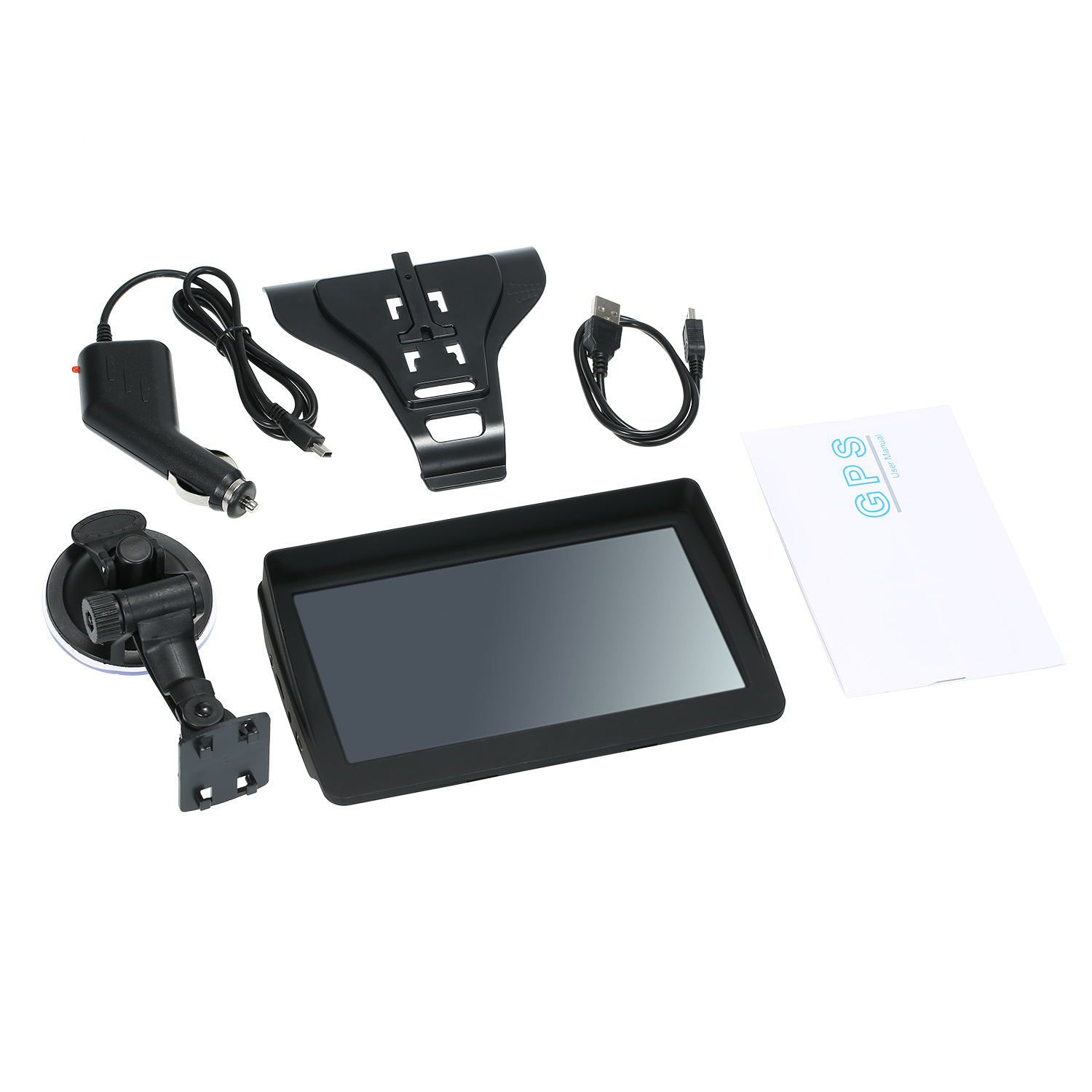 7 pouces HD voiture GPS Navigation 8G guidage vocal voiture GPS limitation de vitesse directionnelle alertes avec 3D amérique du nord/Europe cartes