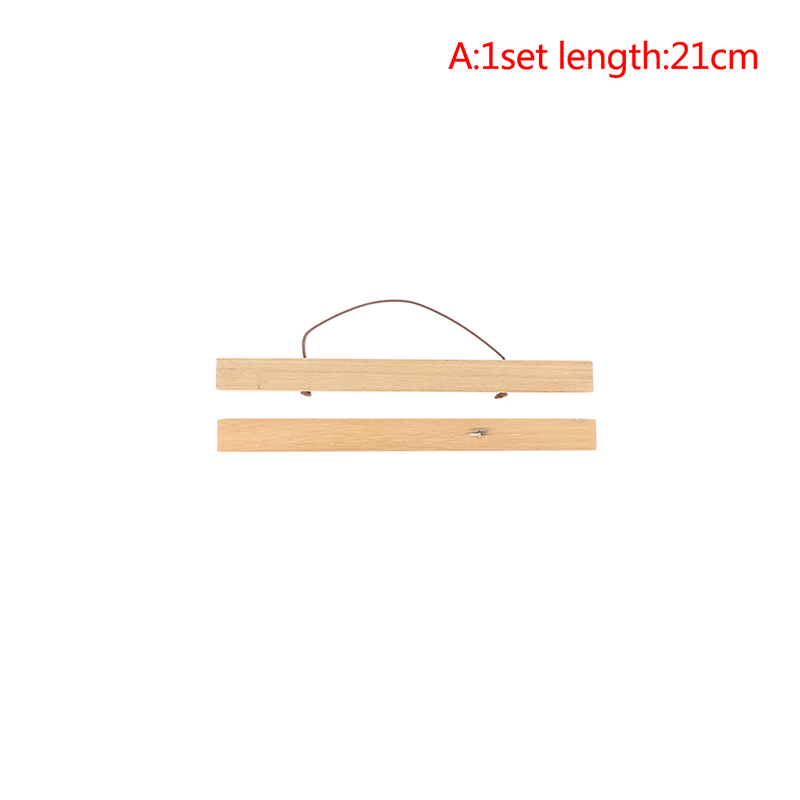 Magnetische Diy Hout Poster Frame Teak Grenen Foto Hangers Opknoping Kit Voor Foto Canvas Poster Frame Canvas Frame Art Hanger: Style-01