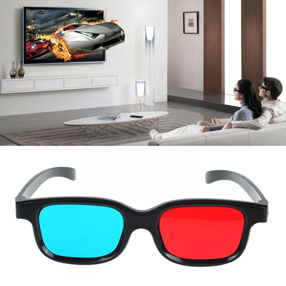 Universal 3d Glasses For Dimensional Tv Movie Pictures Dvd Game Red Blue Glasses Spectacles Eyeglasses N3i7 B6m2