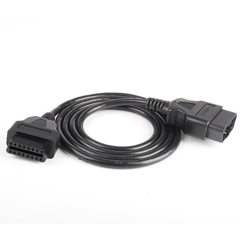 Cabo de extensão obd para carro, macho para fêmea, 16 núcleos, energizado, 16 pinos, obd2, elm327, ferramenta de diagnóstico, conector, adaptador de scanner, 3m, 1.5m