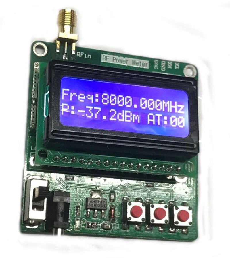 DYKB 1-8000MHz RF compteur de puissance-5 ~-60dBm affichage LCD numérique valeur d'atténuation de radiofréquence au Module dB d'atténuation