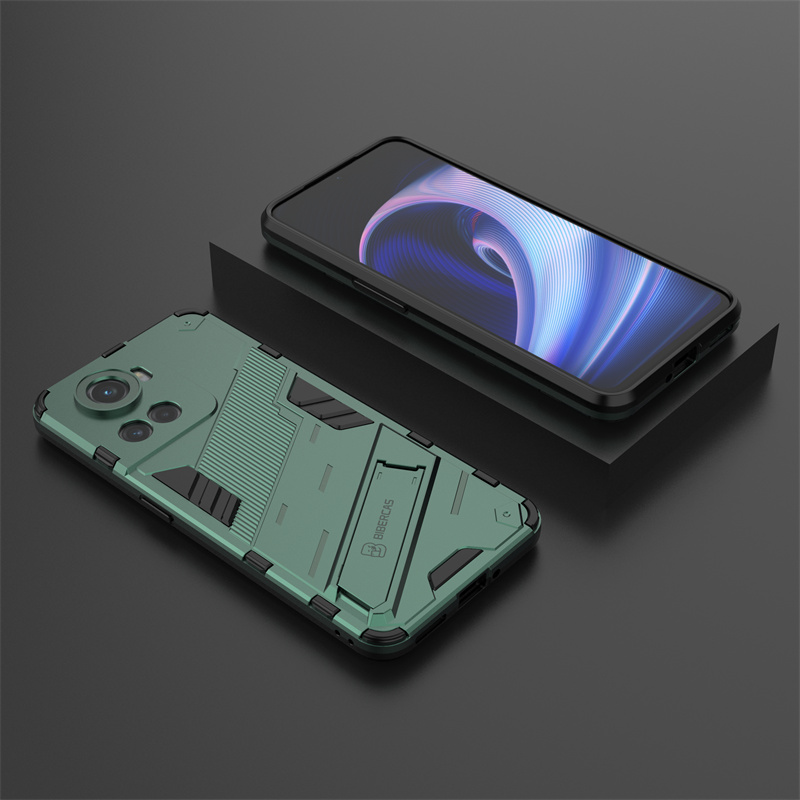 For OnePlus Ace 5G Case Car Magnet Shockproof Armor Protective Back Cover For One Plus 10R 10 R 5G Stand Holder Phone Cases: aluminum / SKY BLUE