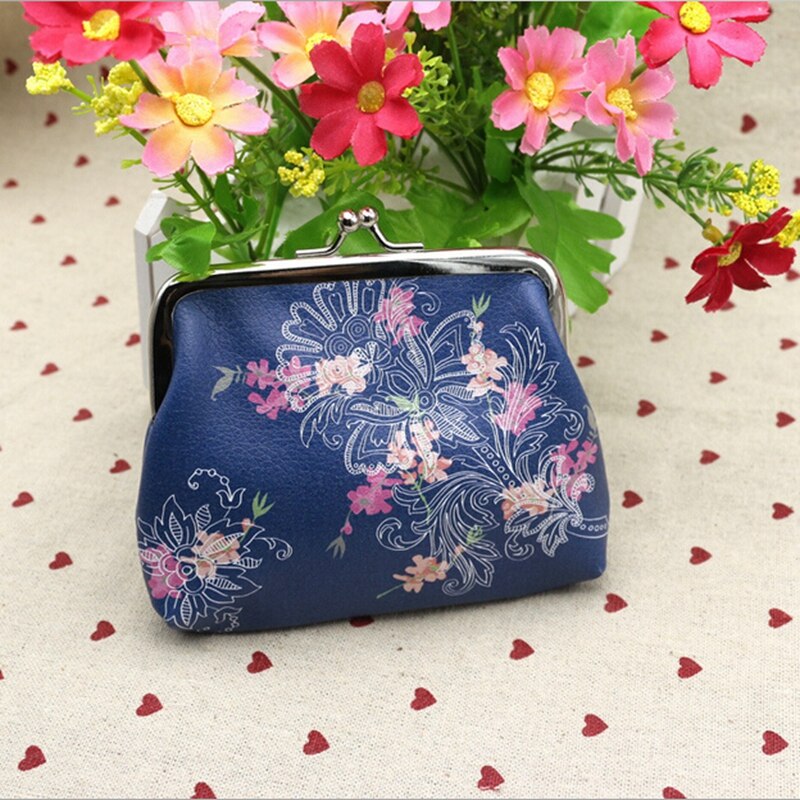 Kvinner mynt veske pu skinn uformell liten lommebok sommerfugl print bærbare multifunksjon mynt vesker