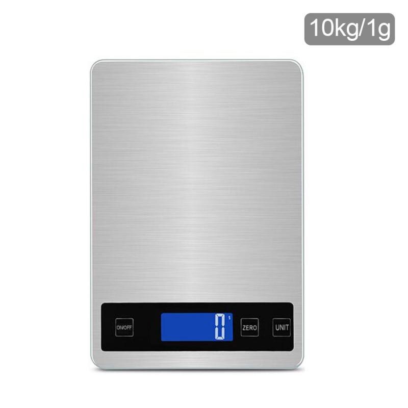 Báscula de cocina electrónica, herramienta de medición de dieta Digital USB, accesorios para hornear, 5/10kg, 1g: gray / 10kg