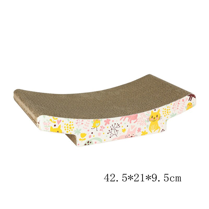 Corrugated Paper Cat Scratcher For Kitten Catnip Cat Scratching Pad Board Mat Scratcher For Cats Pet Toy Game Accessories: A04