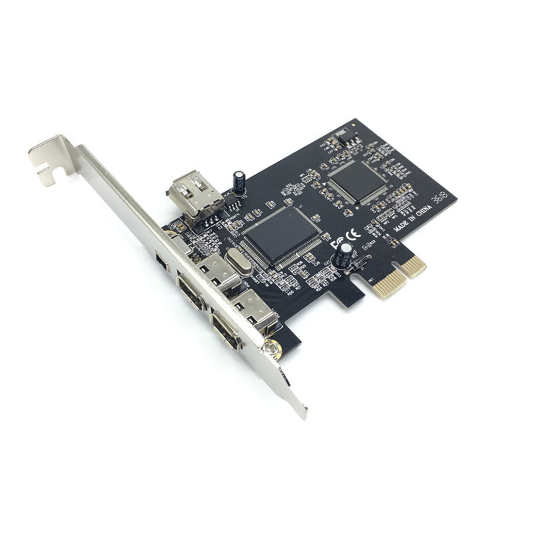 XT-XINTE PCIe 3 Port 1394A Firewire Expansion PCI Express to IEEE 1394 Adapter Controller 2 x 6 Pin And 1 x 4 Pin For Desktop