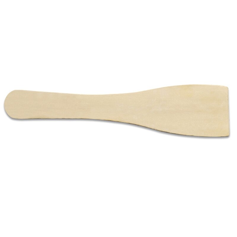 50Pcs Non-Stick Wooden Spatula Small Wood Turner Cooking Shovel Kitchen Utensils