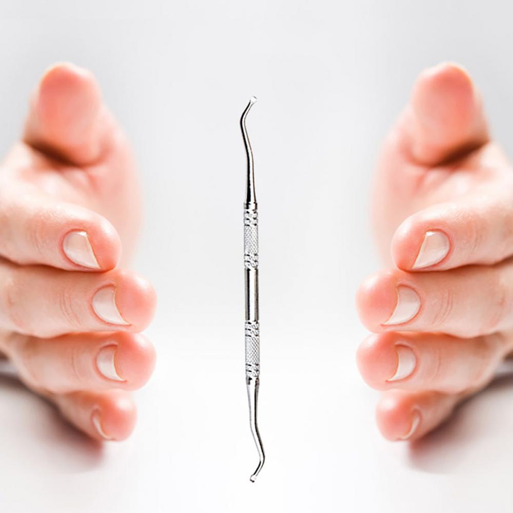 Tå neglepleje krog indgroet dobbelt endet indgroet tå korrektion løfter fil manicure pedicure tånegle rent fodpleje værktøj