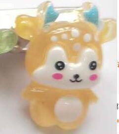 20pcs Mixed Dear Flatback Resin Cabochons Embellishments Scrapbook Craft DIY Hair Accessories: light pink