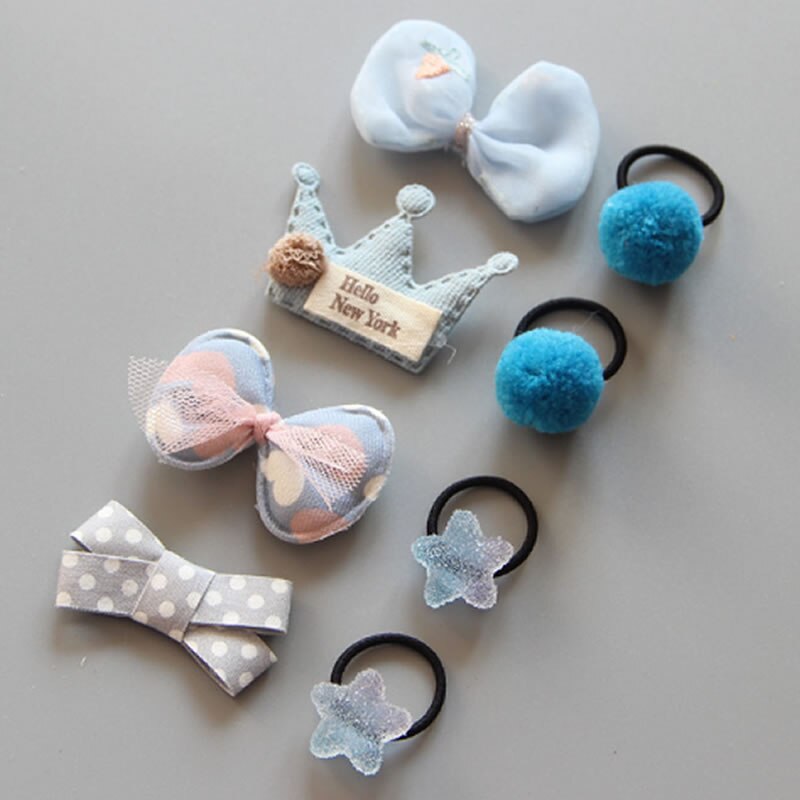 Capelli del bambino Della Forcella Della clip Accessori Dei Capelli Del bambino della ragazza Della clip dei bambini della clip di Capelli di Pollice in Gomma fascia Dei Capelli Della fascia impostato