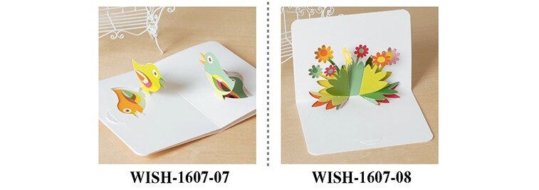 4 Randomly 3D pop up card invitation Greeting Card with envelope for Wedding Invitation thanks giving