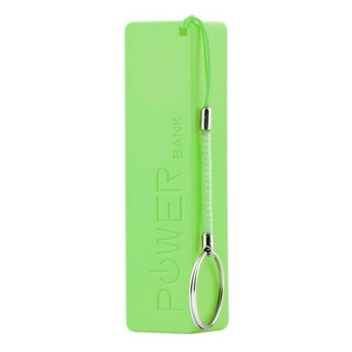 Caixa de armazenamento de bateria 18650 power bank caso caixa titular leva com 1 slots para detector de metais usb power soporte organizador celular: verde