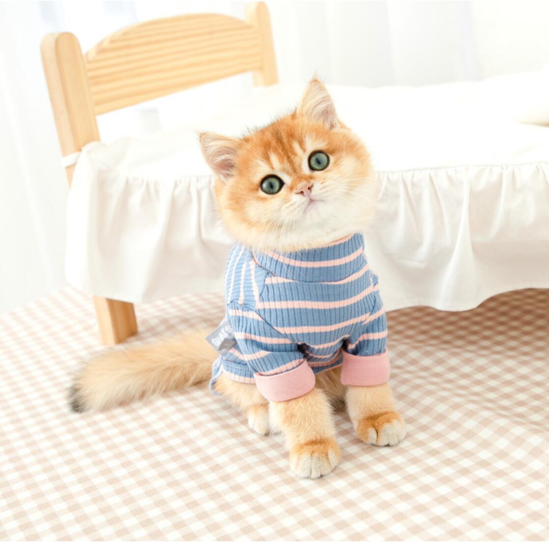Cat Clothes Small Cats Vest Casual Warm Kitten Shirt