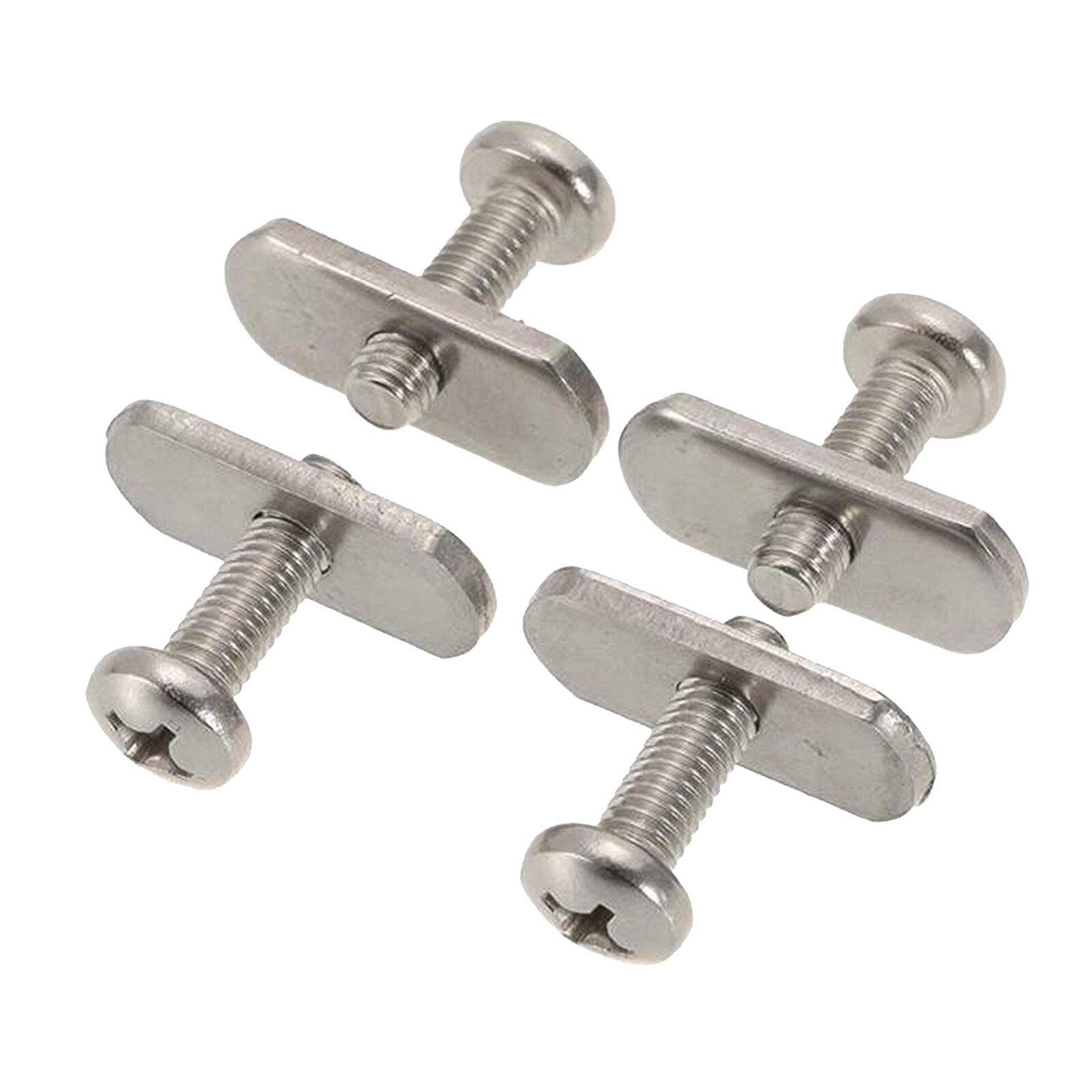 4Set Kayak Marine Boat Screws Track Nuts Stainless Steel Rail/Track Hardware Gear Mounting Kayaker Accessories