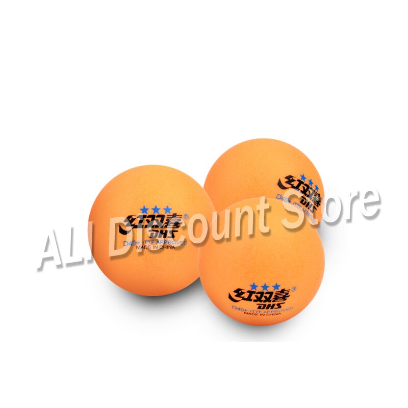 Original Dhs 3-star D40+ Table Tennis Balls 3 Star Seamed Abs Balls Plastic Orange Poly Ping Pong Balls