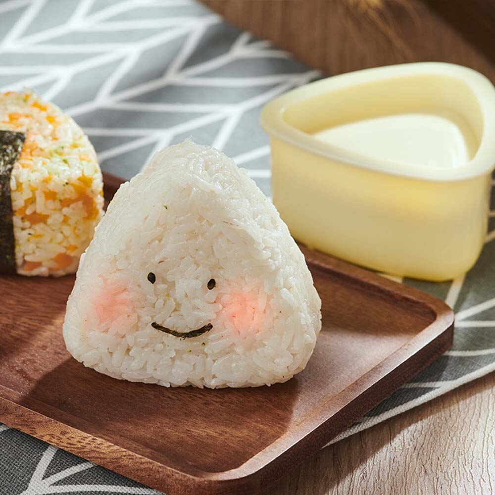 3 Stks/set Diy Sushi Mold Onigiri Rijst Bal Voedsel Druk Driehoekige Sushi Maker Mold Japanse Thuis Keuken Accessoires Gereedschap