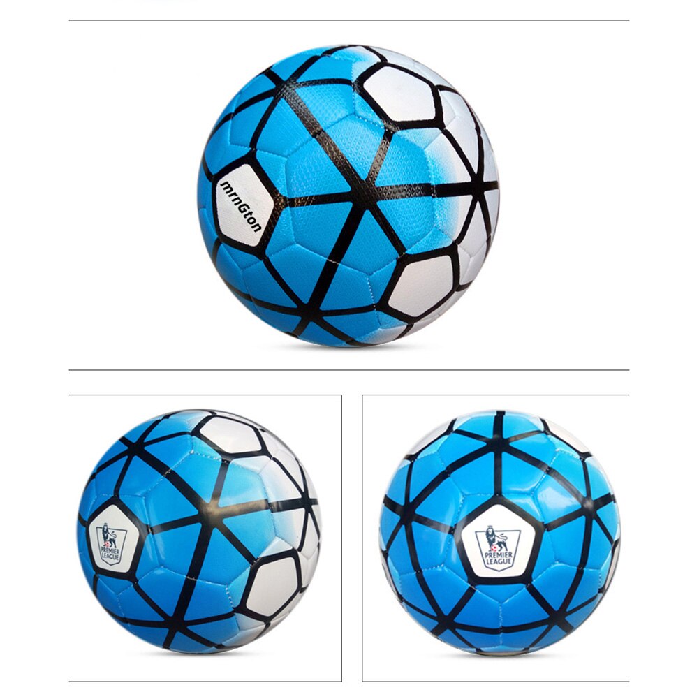 Match Football Official Size 5 Soccer Ball PU Seamless Premier Sports Training Ball Goal Team Match: Yellow