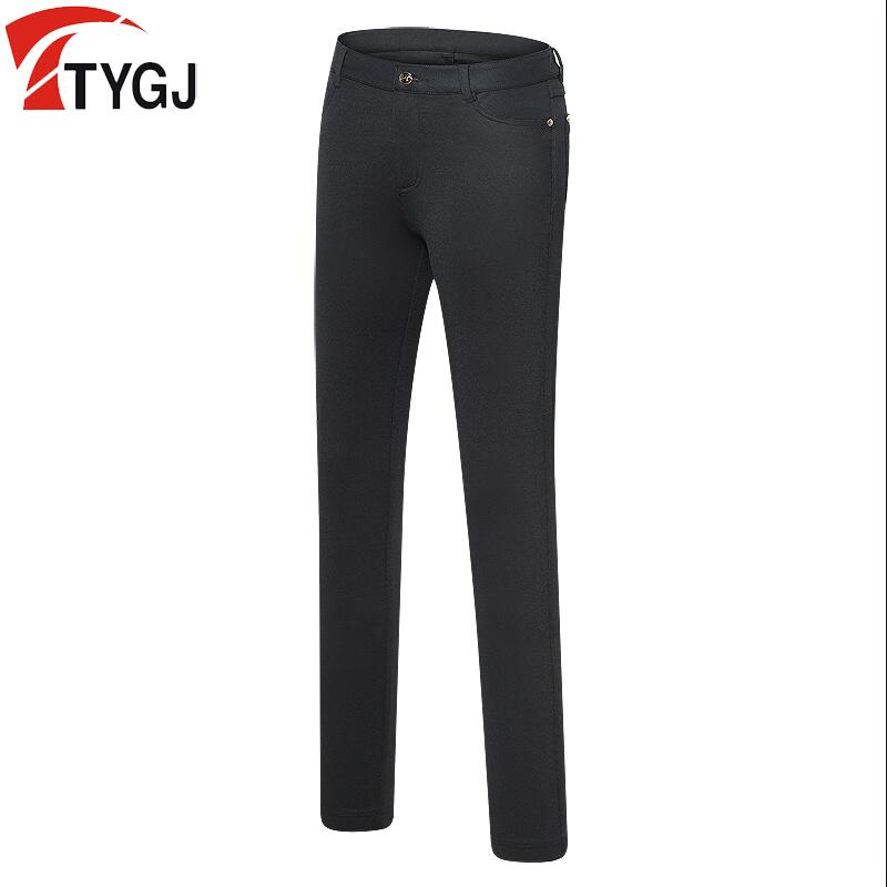 Sommar höst golfkläder kvinnor svarta byxor lätta midja stretch slim-fit sport- och fritidsbyxor med bälte: Xl