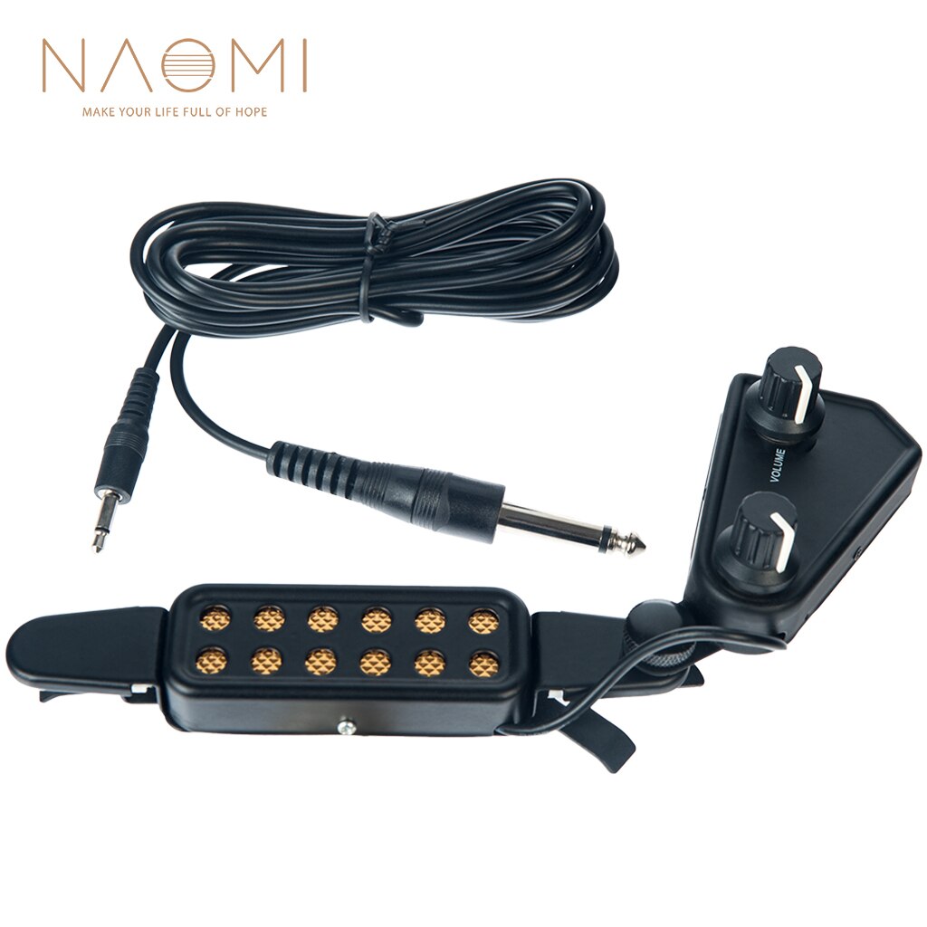 Acoutic Guitar Pickup Preamp LC-5 5 Bands EQ Equalizer Acoustic Guitar Preamp EQ Equalizer Tuner Piezo Ceramic Pick-up: JD-2