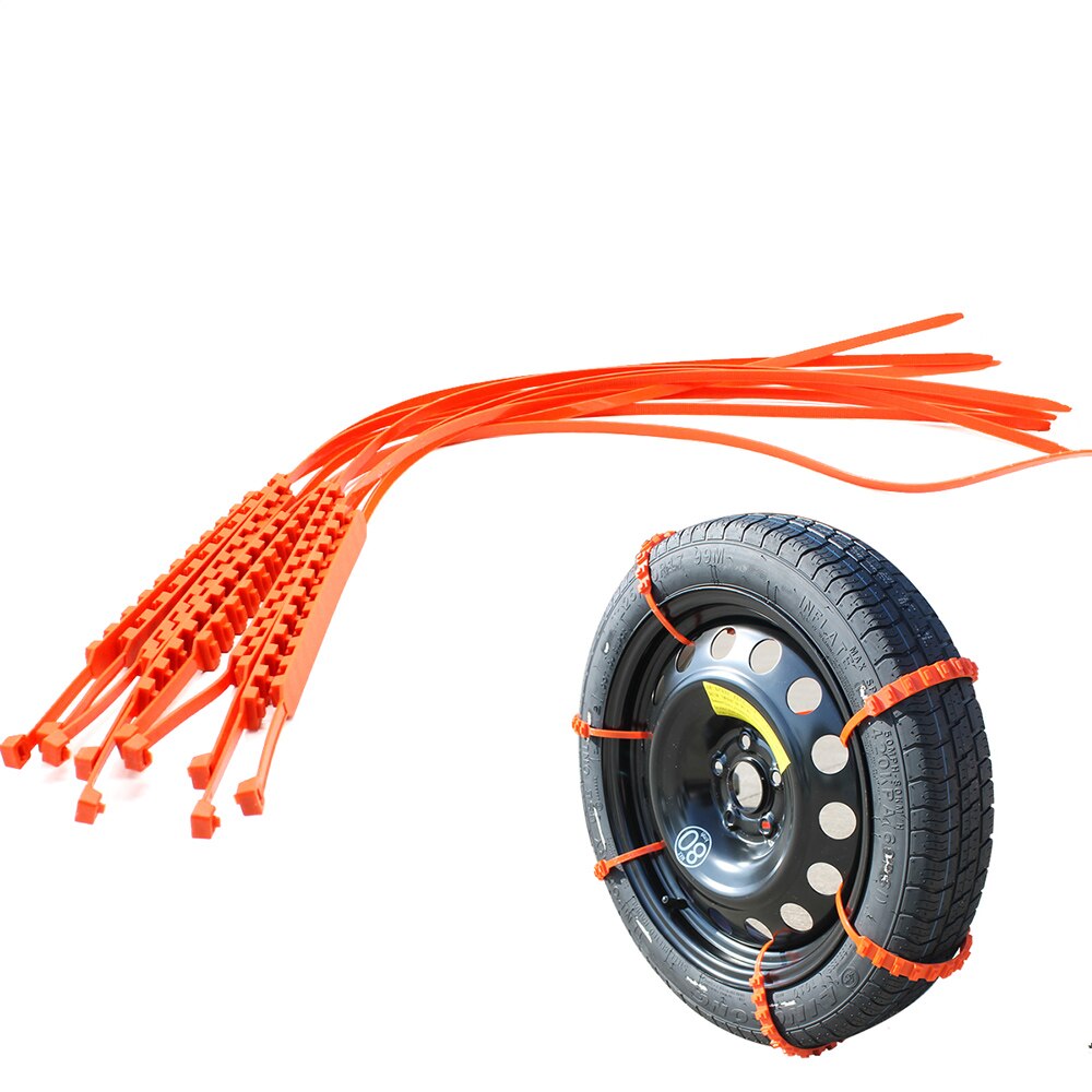 20PCS Car Tire Anti-skid Strap 10*910mm Vehicle Tyre Non-slip Zip Grip Strip Adding Tire Traction Car accessories