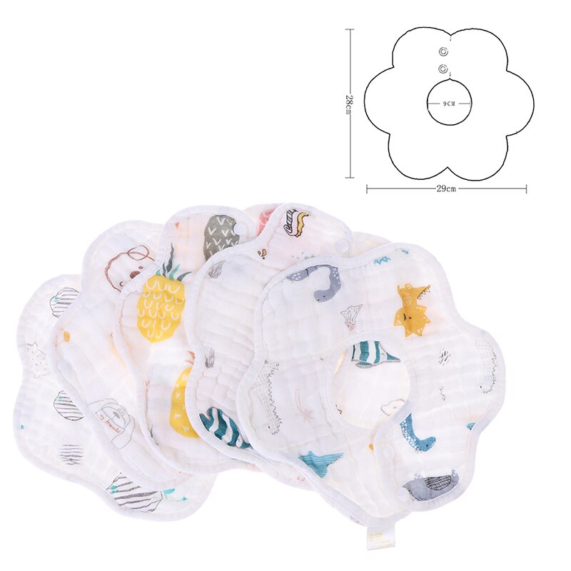 Slabbers 360 Graden Rotatie 8 Lagen Gaas Mousseline Baby Kids Bandana Baby Kids Accessoires