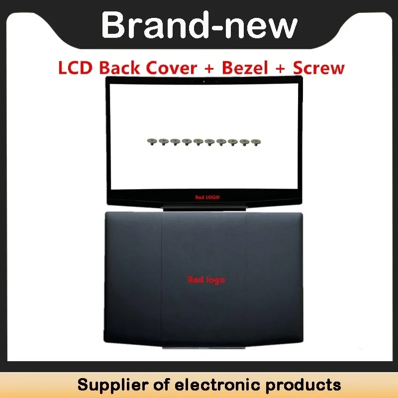 For Dell Inspiron G3 15 3590 3500 P89F LCD Back Cover / Front Bezel / Hinges / Screw 0747KP 03HKFN 0YGCNV: GRAY
