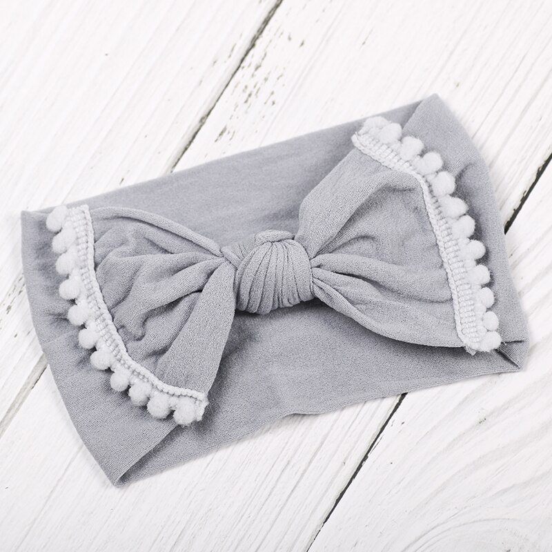 Focusnorm baby peuter schattige meisjes strik haarband elastische tulband knoop konijn hoofdband hoofddeksel haarspeld strik voor meisjes hoofdbanden: En