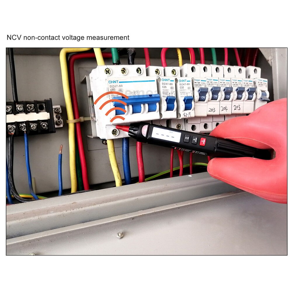 Piórkowy inteligentny cyfrowy multimetr mini ręczny próbnik samochodowy elektryk inspekcja narzędzia z relacja na żywo/NCV/narzędzie robić testowania sekwencji