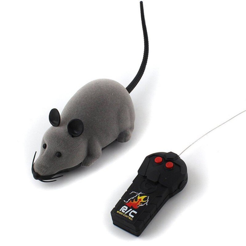 Fun RC souris jouet animaux chat jouet souris pour enfants jouets chat jouet sans fil télécommande souris électronique