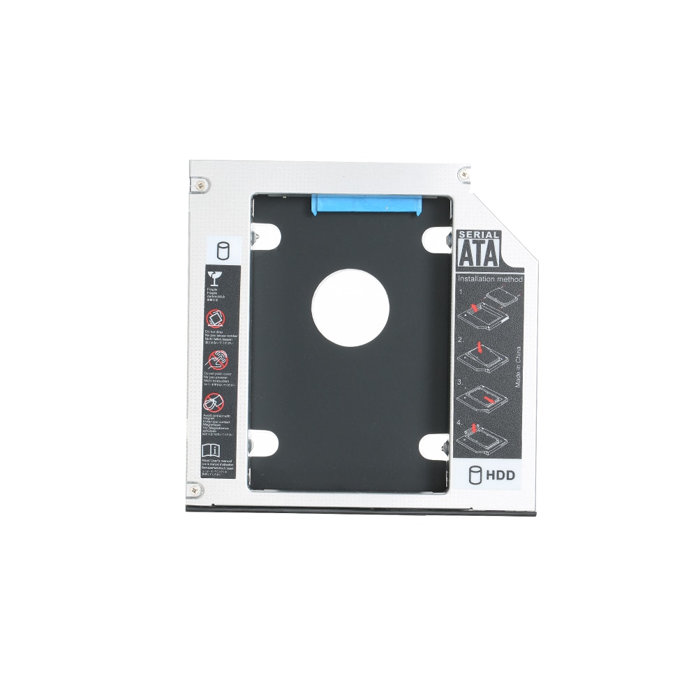 Hard Drive Caddy Tray SATA 2nd HDD SSD Caddy Case for 12.7mm Universal CD/DVD-ROM