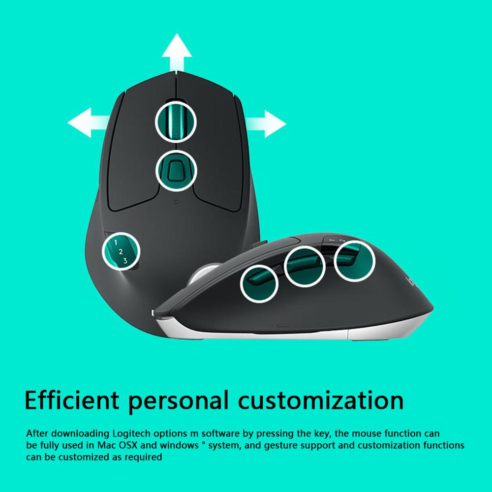 Logitech M720 Bluetooth Wireless Mouse Computer 8 Buttons Cordless Gaming Mice for Desktop Laptop PC
