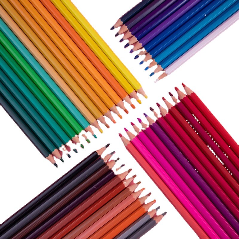 12/18/24/36/48 Boxed Colored Pencils Children&#39;s Cartoon Art Sketch Graffiti Color Lead Set Poplar Pen with Delicate Texture