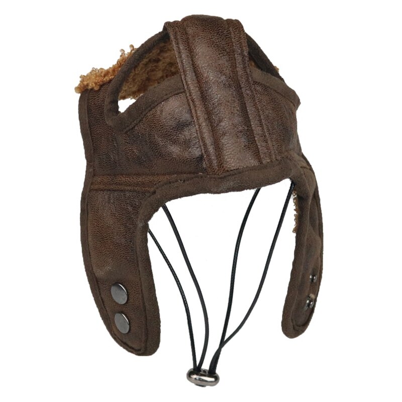 Difraz para perro pour petit chien | Chapeau d'hiver en cuir PU, en cachemire, pour chiot, joli et confortable, pour petit chien zh1
