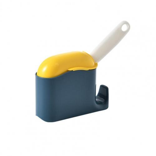 1 Set Rijst Lepel Houder Nuttig Rijst Paddle Spatel Opslag Houder 3 Kleuren Spatel Houder Case: Blauw