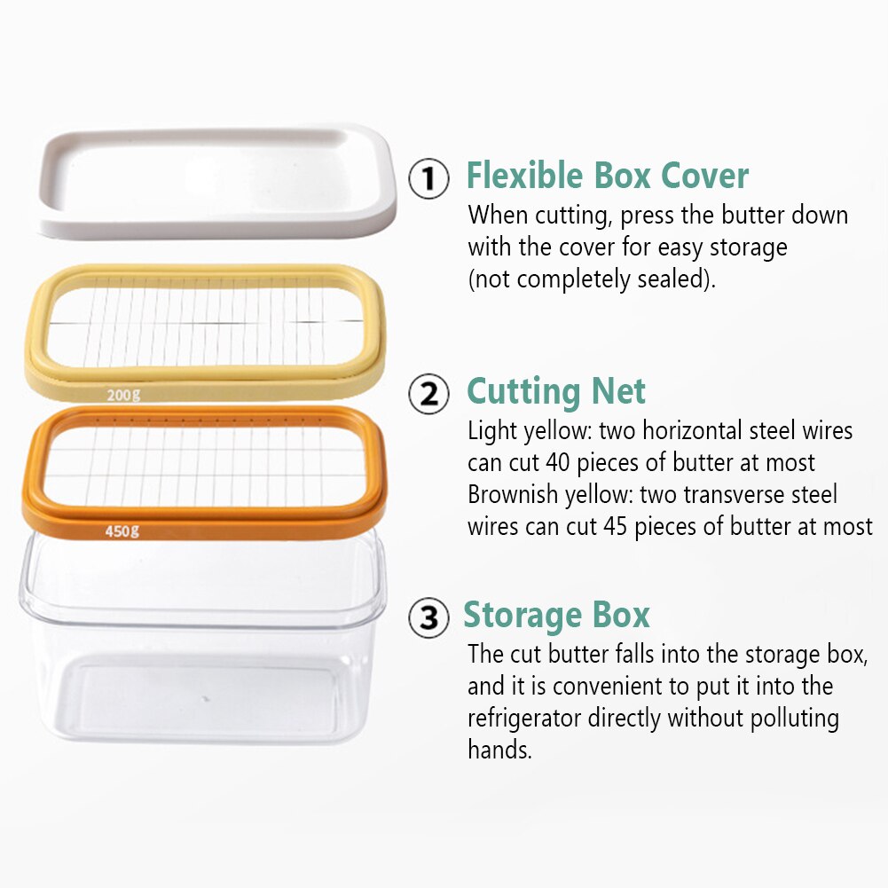 Picknick Boter Thuis Clear Container Bakken Tool Verzegeld Voedsel Opbergdoos Behoud Koelkast Keuken Houden Verse Rechthoekige