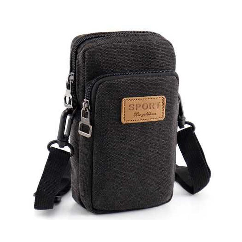 Universale 6.5 ''Impermeabile Multifunzionale della tela di canapa sacchetto del telefono del Sacchetto di Spalla Della Borsa Casual Crossbody bag Borse Messenger per Gli Uomini Uomo