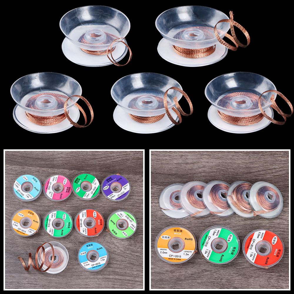 Desoldering Braid Tape Copper Solder Wire Soldering Wick Tin Solder Removal Braid Welding Wire Repair Tool